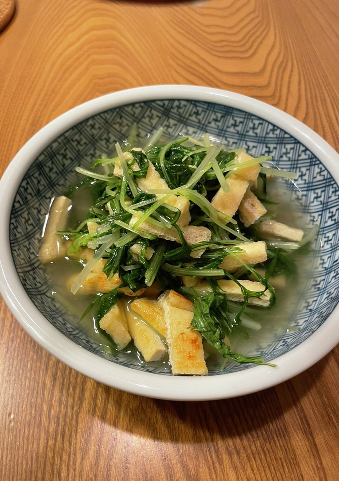 水菜と油揚のさっと煮-レシピのメイン写真