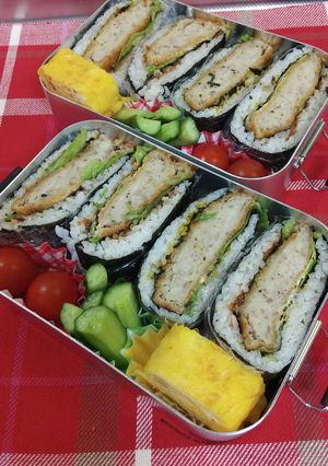 小4野球っ子へ♡ご飯サンド弁当-レシピのメイン写真