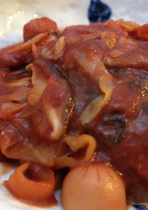 子供大好き！トマキャベ煮込みハンバーグ-レシピのメイン写真