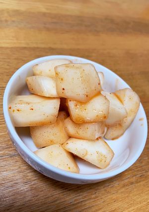 カブであっさり☆キムチの素でカブカクテキ-レシピのメイン写真