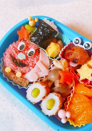 男の子キャラ弁♪SLマン♪アンパンマン-レシピのメイン写真