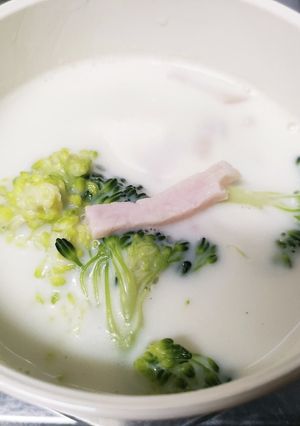 ブロッコリーとハムのミルクスープ-レシピのメイン写真