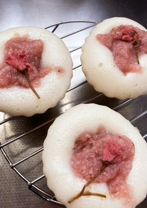 米粉の桜蒸しパン-レシピのメイン写真