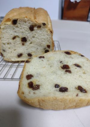 HBでポンパドールのレーズンパンを作る！-レシピのメイン写真