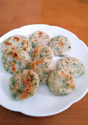 米粉とフライパンで作るたぬきお焼き-レシピのメイン写真