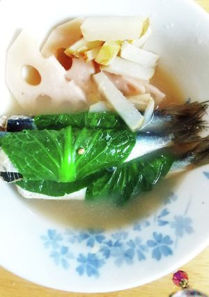 イワシの魚醤干の炊き合わせ-レシピのメイン写真