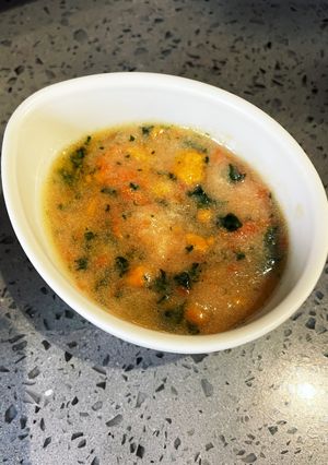 にんじんポタージュとミックス野菜　離乳食-レシピのメイン写真