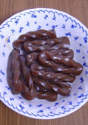 こんにゃくのねじり炒め煮-レシピのメイン写真