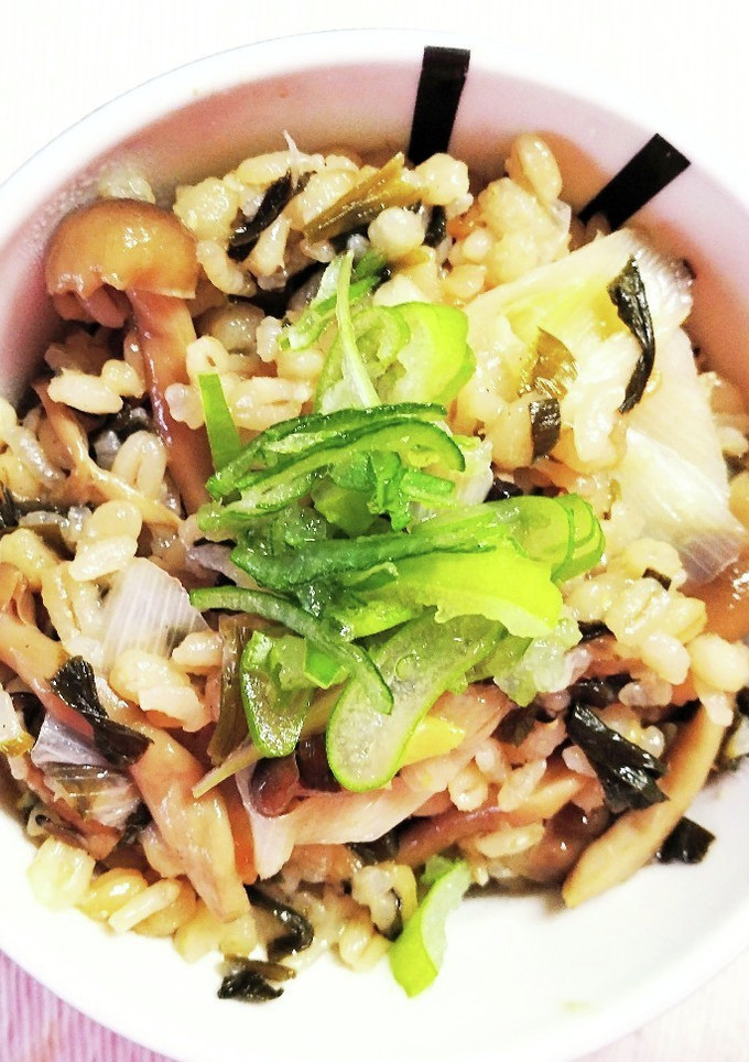 ニラと 長ネギ しめじの炊き込みご飯✾-レシピのメイン写真