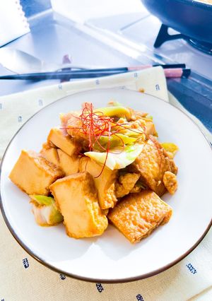 食べ応え抜群！厚揚げと胸肉の麻婆豆腐-レシピのメイン写真