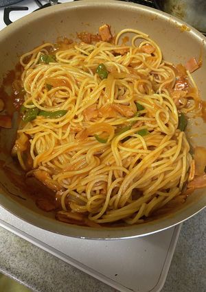 簡単ナポリタン 市販ソース活用-レシピのメイン写真
