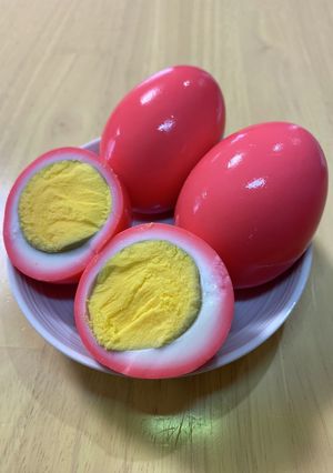 桜色のゆで卵-レシピのメイン写真