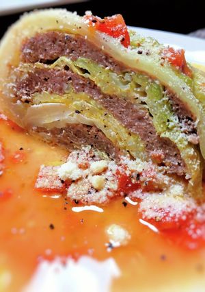 キャベツと挽き肉の重ね煮-レシピのメイン写真