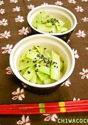 ブロッコリーの茎のラー油和え-レシピのメイン写真