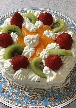 米粉でデコレーションケーキ-レシピのメイン写真
