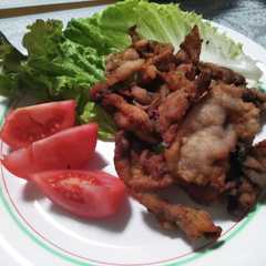 รูปของ 外カリッ中ジューシー♪豚肉の米粉唐揚げ