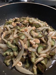 ナスと油揚げの炒め物-レシピのメイン写真