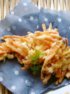 にんじんとさきいかのかき揚げ-レシピのメイン写真