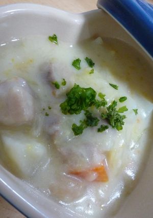 パパっと！冷蔵庫整理のチキンチャウダー-レシピのメイン写真