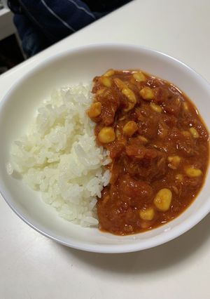 包丁使わない超時短トマトカレー-レシピのメイン写真