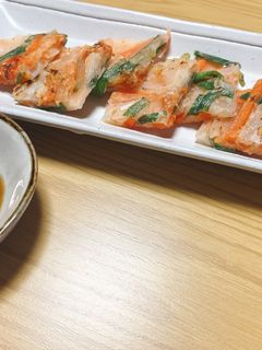 米粉でもちもちキムチチヂミ-レシピのメイン写真
