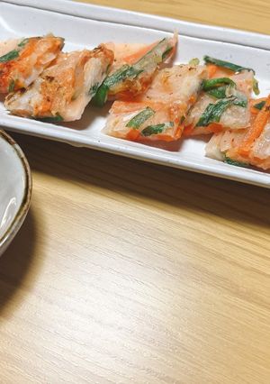 米粉でもちもちキムチチヂミ-レシピのメイン写真