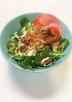 簡単っす!旨たれで食べる福神漬けサラダ-レシピのメイン写真
