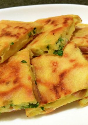米粉のチーズチヂミ-レシピのメイン写真
