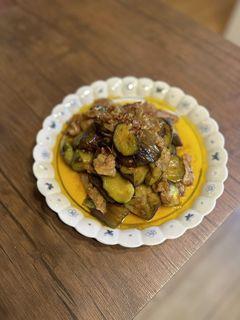 茄子と豚バラの中華炒め 山椒の香り-レシピのメイン写真