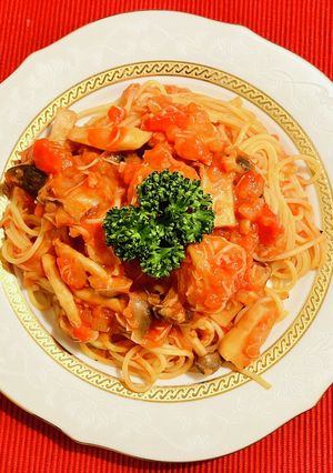 海老と帆立のトマトクリームパスタ-レシピのメイン写真