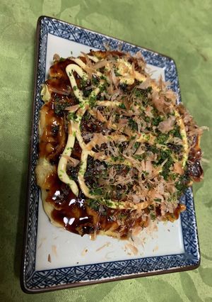 米粉活用のモチ、サクお好み焼き-レシピのメイン写真