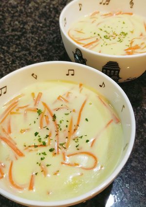 レンジで時短！米粉のにんじんシチュー♪-レシピのメイン写真