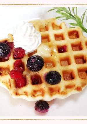 【卵なし】米粉のプレーンワッフル-レシピのメイン写真