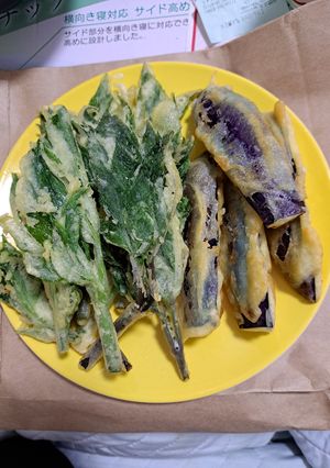 米粉活用 明日葉と茄子の米粉天ぷら-レシピのメイン写真