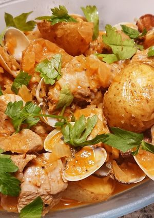 意外な組み合わせ!!あさりと豚肉の炒め物-レシピのメイン写真