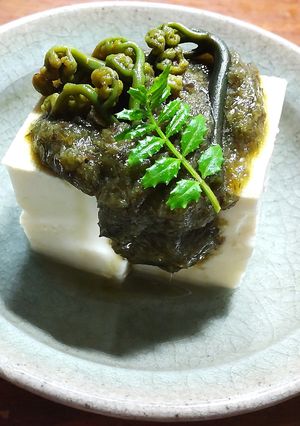 冷奴 わらびのたたきソース -レシピのメイン写真