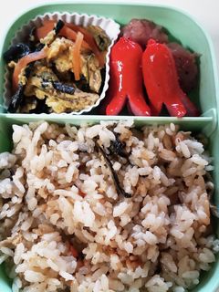 お弁当編!ワラビご飯と、ワラビの卵とじ~-レシピのメイン写真