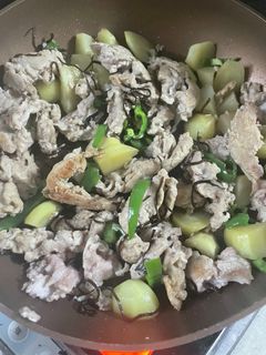 豚肉じゃがいもピーマン塩昆布炒め-レシピのメイン写真