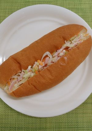 ハムサラダサンド@倉敷市学校給食-レシピのメイン写真