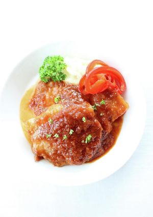 お肉柔らかで美味しい【ポークチャップ】-レシピのメイン写真