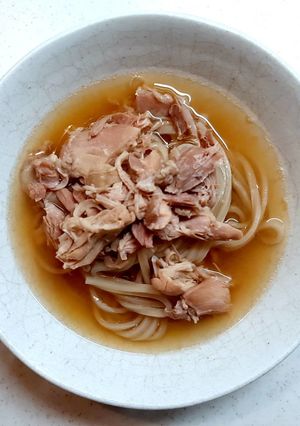 玄米めんで作った鶏とだしのラーメン-レシピのメイン写真