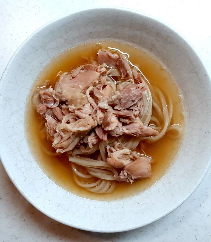 玄米めんで作った鶏とだしのラーメン-レシピのメイン写真