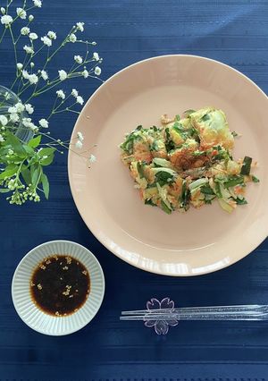野菜たっぷり米粉でチヂミ-レシピのメイン写真