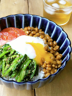 簡単♪納豆でビビンバ丼/ベジタリアン-レシピのメイン写真