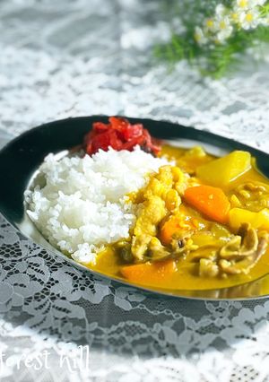 ルーから作る『昭和風の黄色いカレー』-レシピのメイン写真