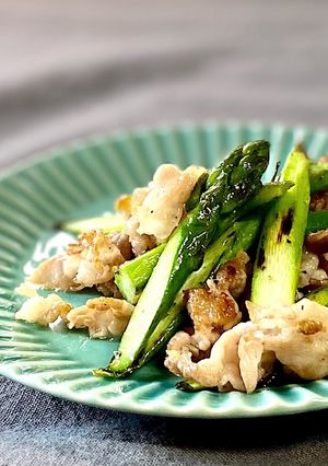 アスパラと豚肉の簡単焼き-レシピのメイン写真