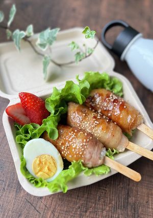 ワンハンドでスティック肉巻きおにぎり-レシピのメイン写真
