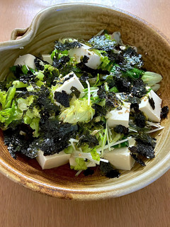 お豆腐と韓国海苔のサラダ-レシピのメイン写真