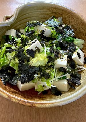 お豆腐と韓国海苔のサラダ-レシピのメイン写真