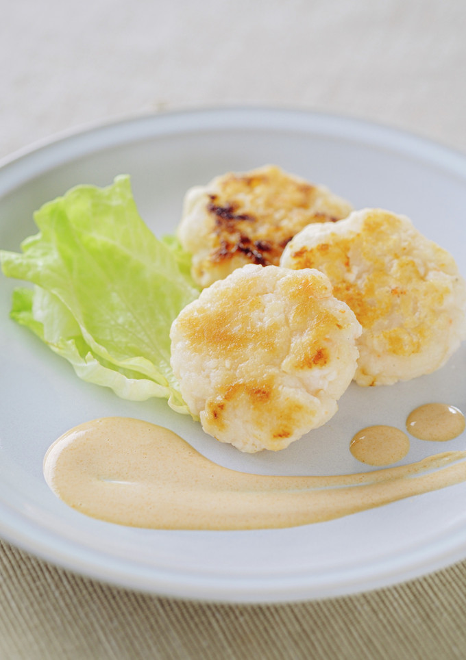 はんぺんとエビのまんまる焼き-レシピのメイン写真